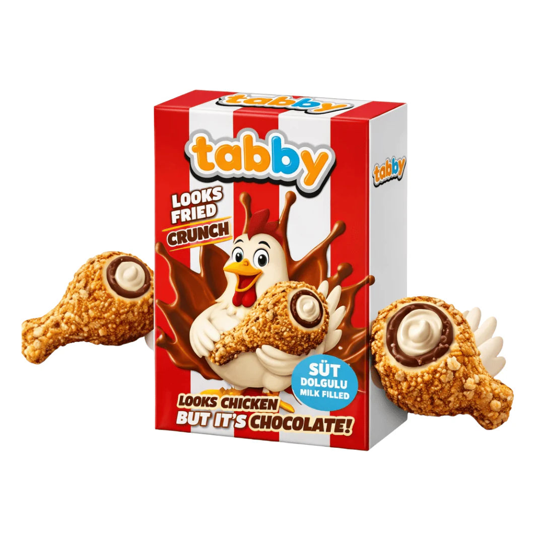 Tabby - Crunch Chocolate (Looks fried Chicken) 50g